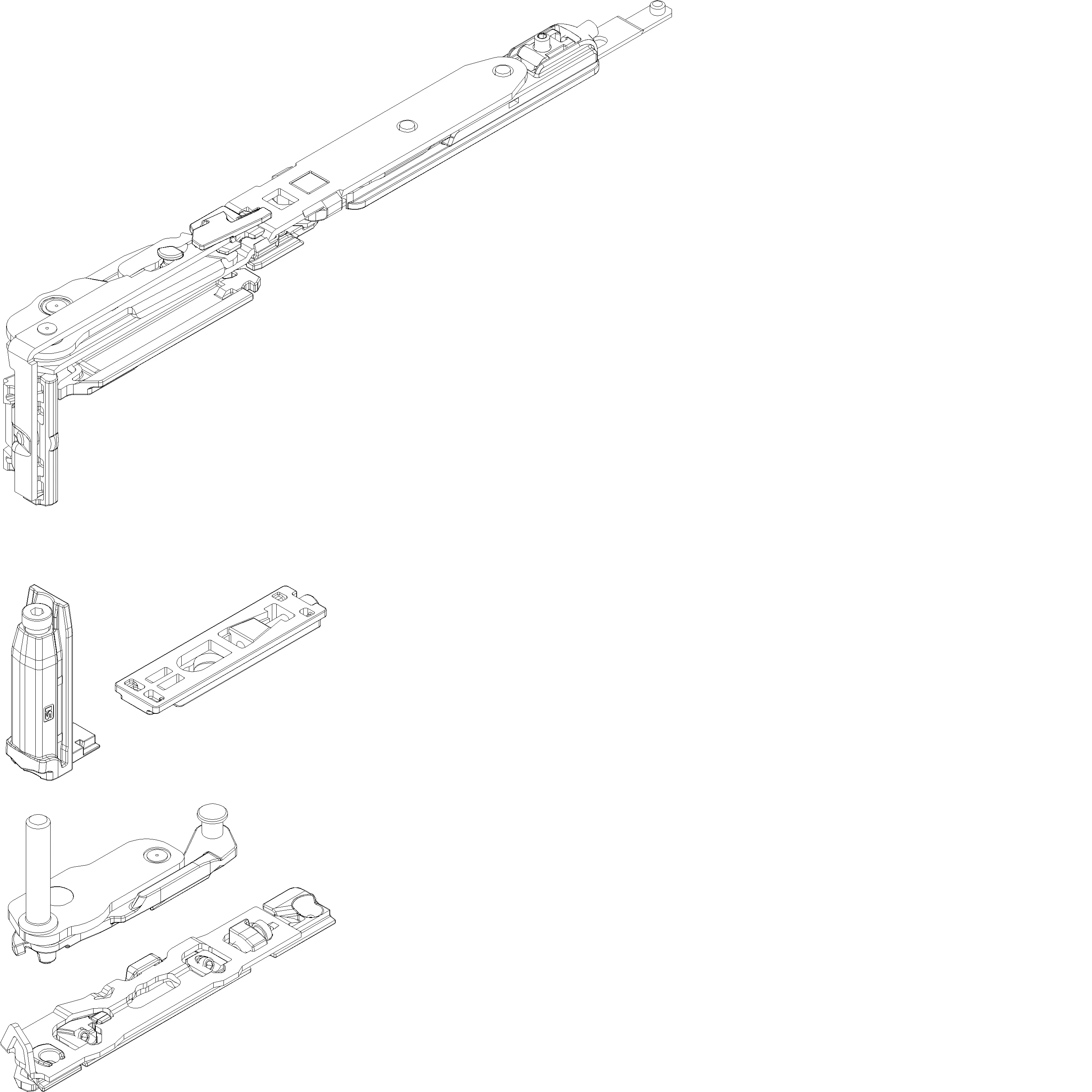 Зображення HINGE SIDE TITU LEFT 380 <600 мм < 100 KG [060.8011]