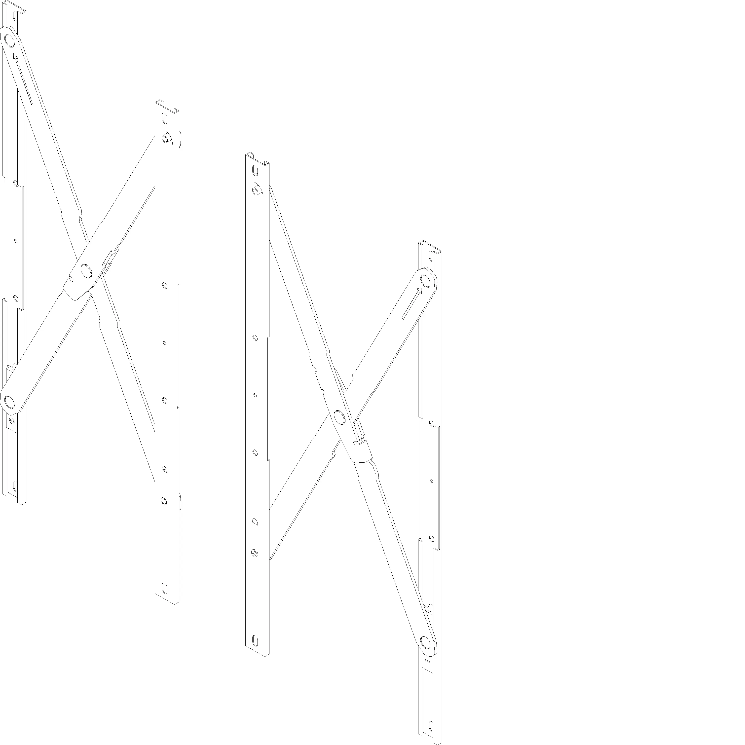 Зображення "PARALLEL OPENING FRICTION STAYS INLINE 470 мм 18.5""""" [060.8115]
