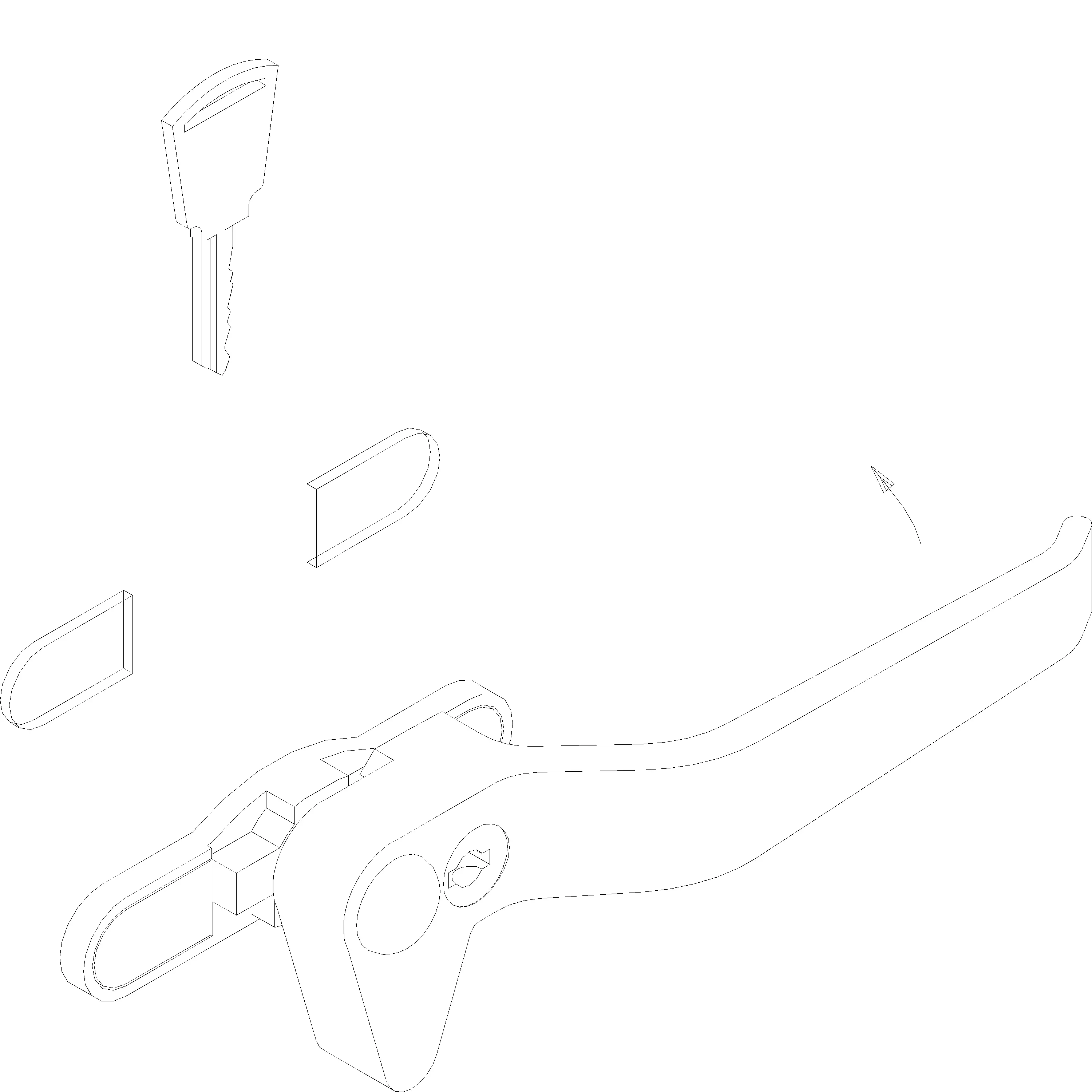 Зображення HANDLE WINDOW OUTWARD OPENING RIGHT [060.8275]