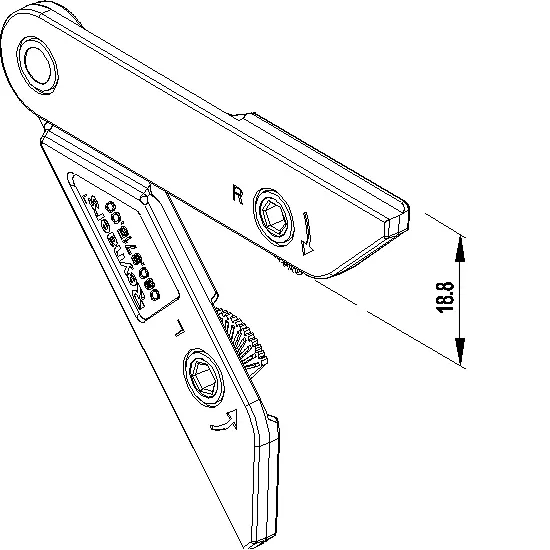 Зображення Регульований центруючий кутник [060.8715]