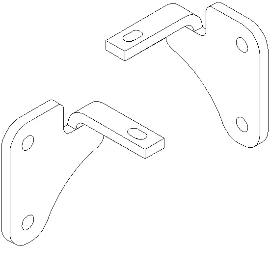 Зображення Пристінне з'єднання з направляючою для скління [072.6399]