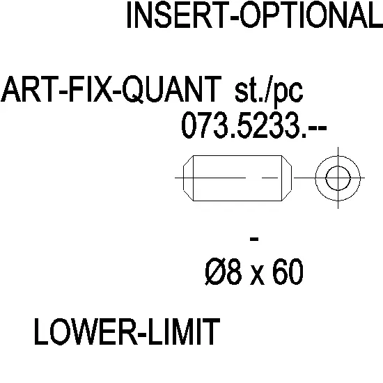 Зображення AXLE ?8x60 мм [073.5233]