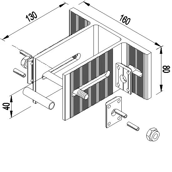 Зображення FIXED INTERMEDIATE ANCHORING 80 мм [073.7714]