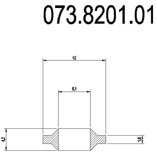 Зображення SAFETY RING CURTAIN WALL PROFILE [073.8201]