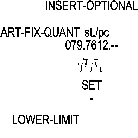 Зображення ASSEMBLY SET CONSOLE M6x75 мм [079.7612]