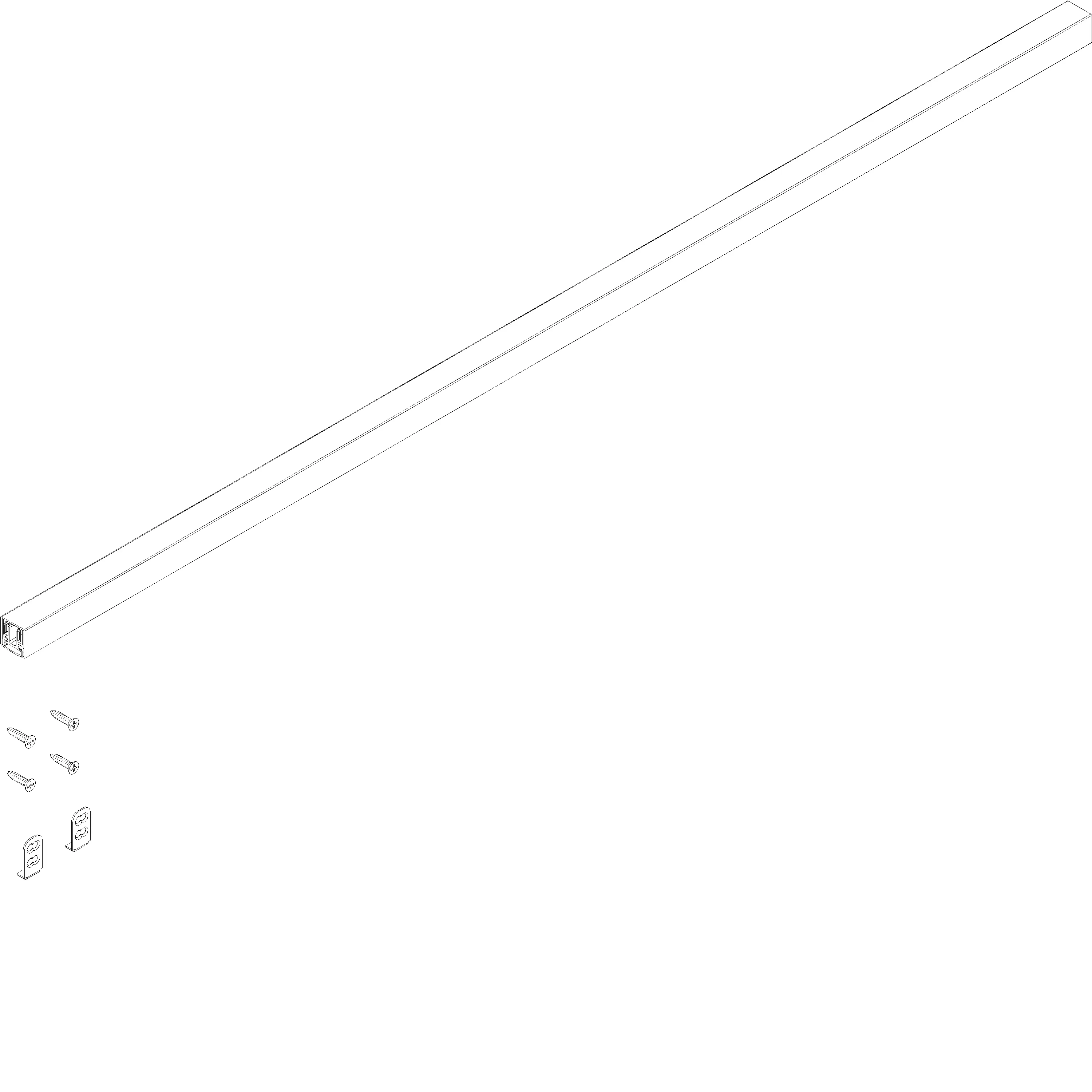 Зображення AUTOMATIC DRAUGHT EXCLUDER 1-ZIJDIG 710 мм [081.9038]