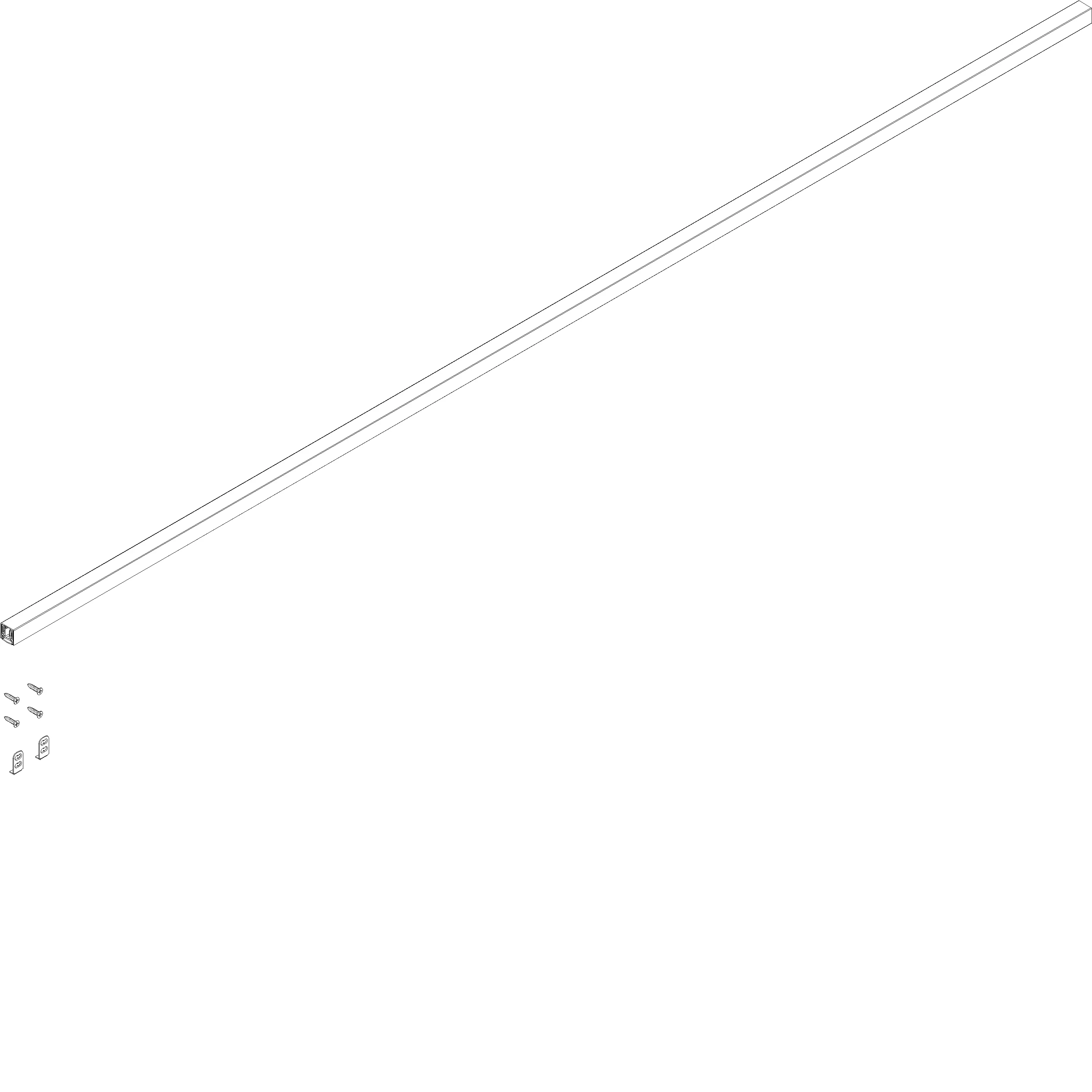 Зображення AUTOMATIC DRAUGHT EXCLUDER 1-ZIJDIG 1335 мм [081.9050]