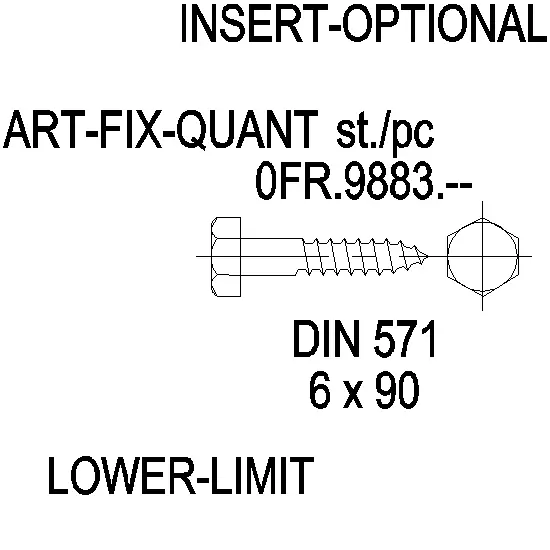 Зображення Саморіз DIN 571 нержавійка 6x90 [0FR.9883]
