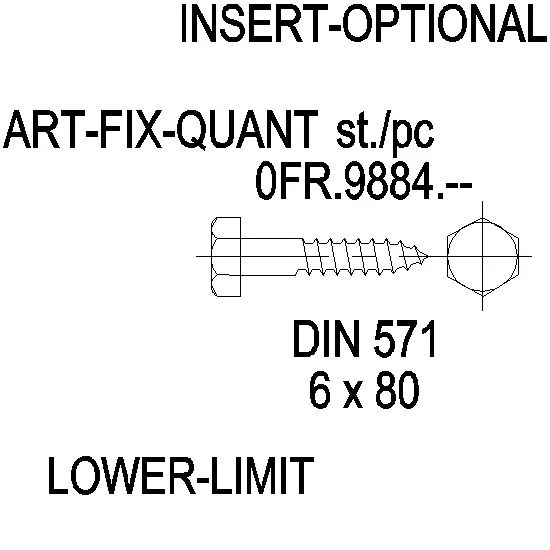 Зображення Саморіз DIN 571 нержавійка 6x80 [0FR.9884]