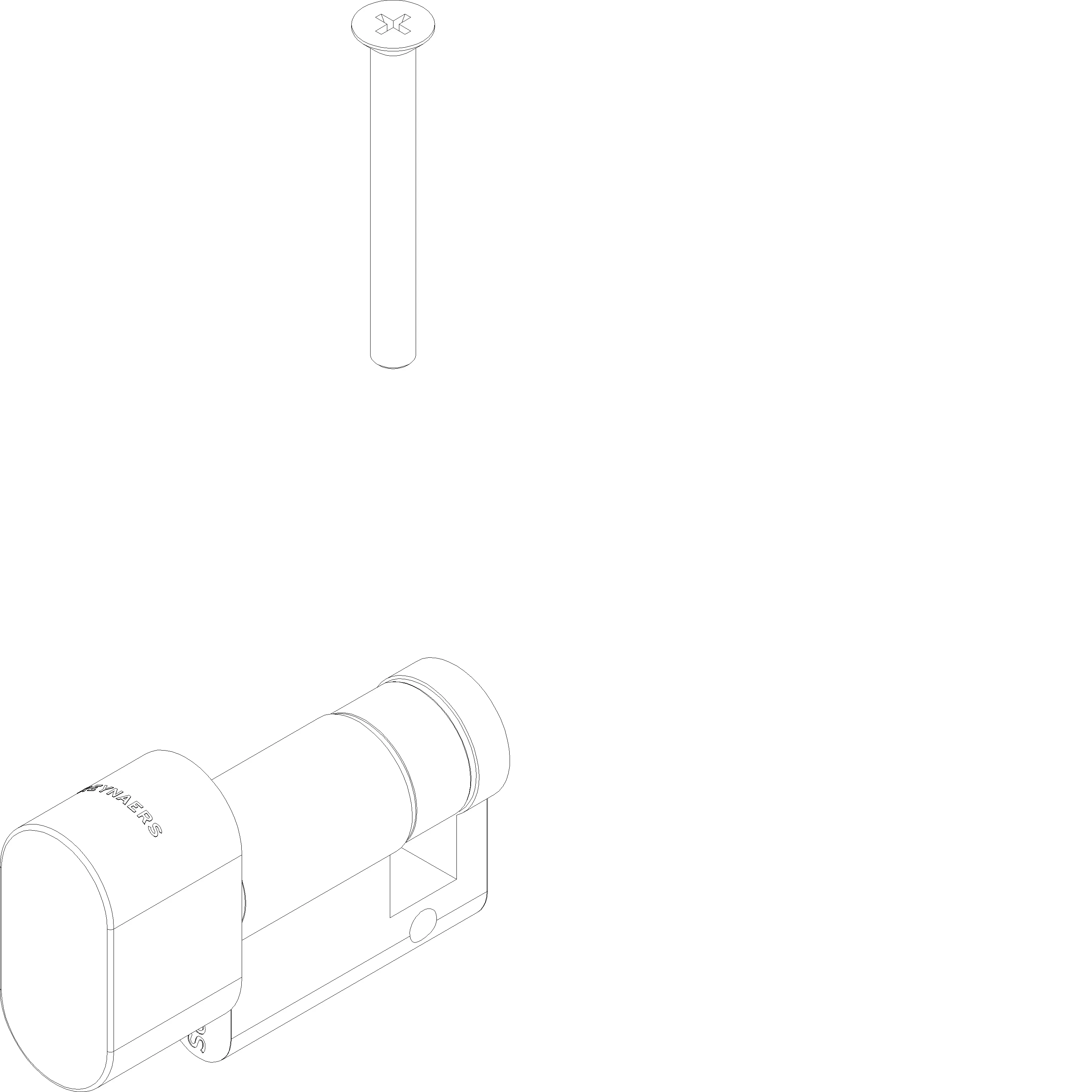 Зображення KNOB CYLINDER A=30 B=10 C=40 (A=Knob) [161.7020]