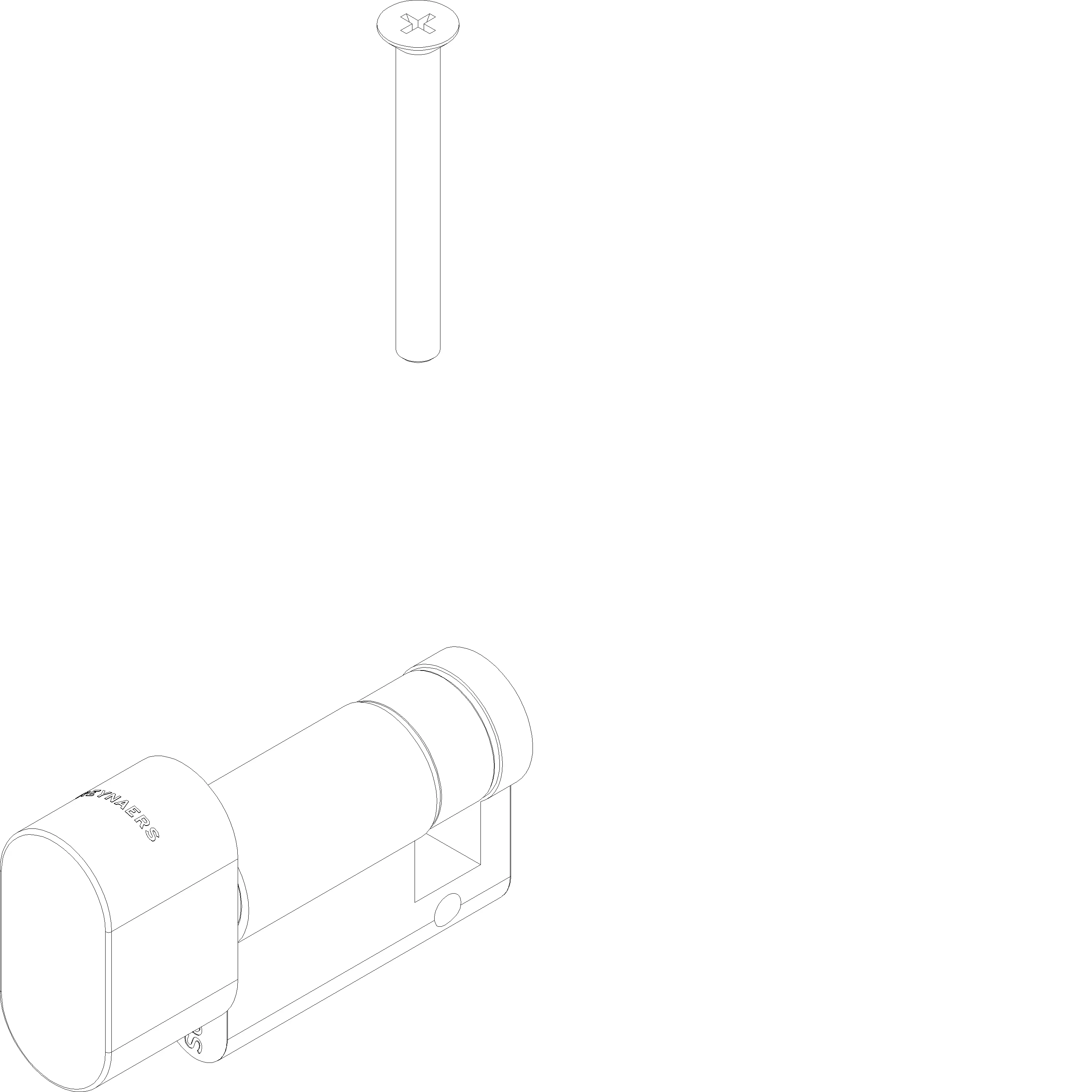 Зображення KNOB CYLINDER A=35 B=10 C=45 (A=Knob) [161.7028]
