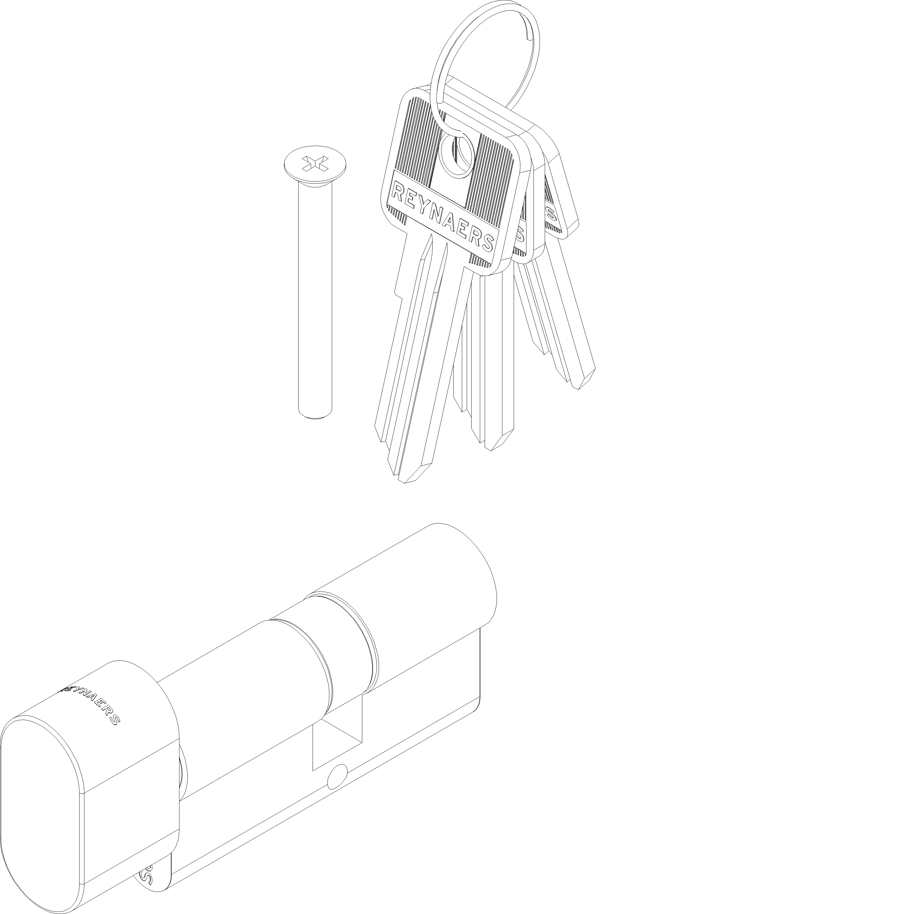 Зображення KNOB CYLINDERSKG2 A=35 B=30 C=65 (A=Knob) [161.7029]