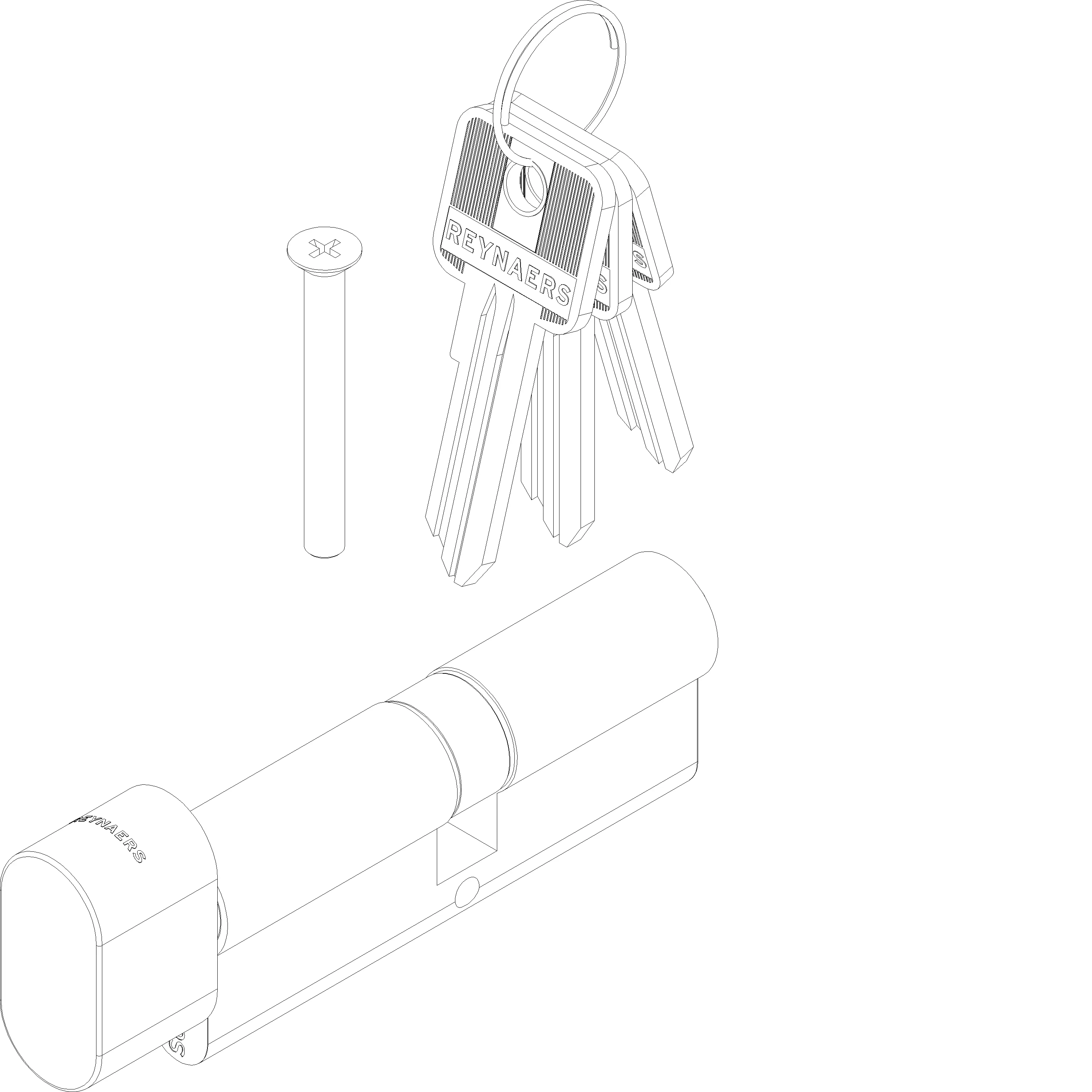Зображення KNOB CYLINDERSKG2 A=45 B=40 C=85 (A=Knob) [161.7037]