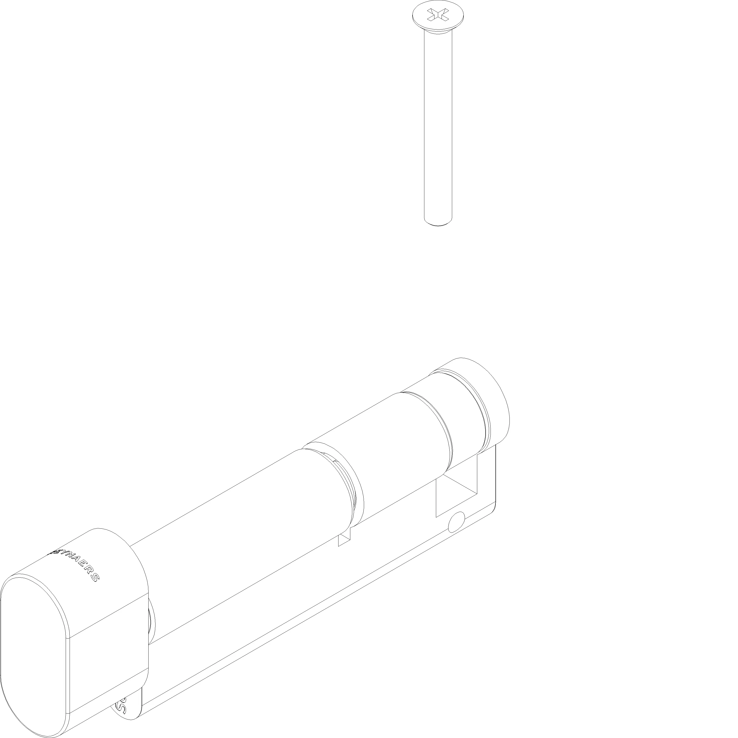 Зображення KNOB CYLINDER A=80 B=10 C=90 (A=Knob) [161.7050]