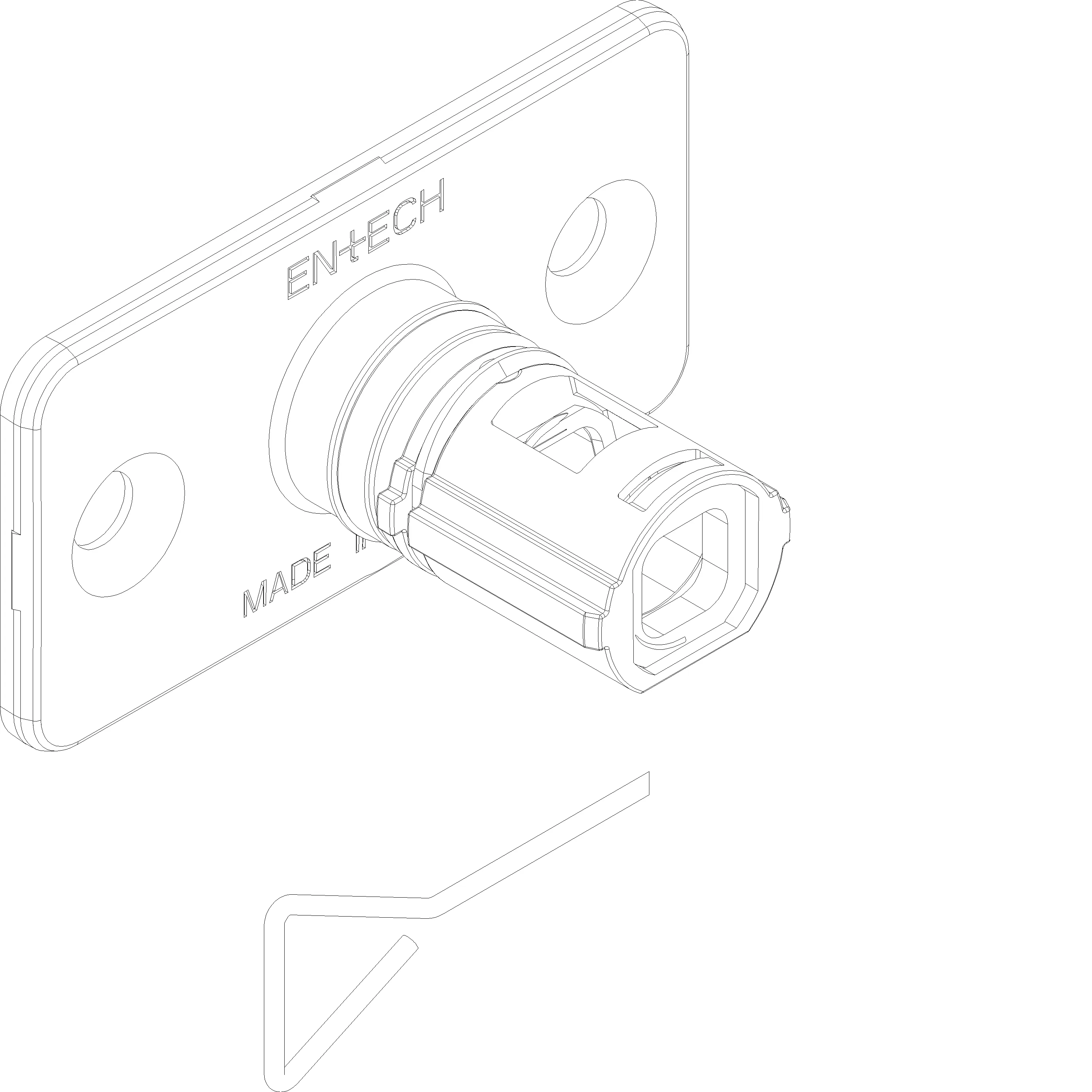Зображення PURITY CLIQ-CLAQ DOOR HANDLE MECHANISM [161.7125]