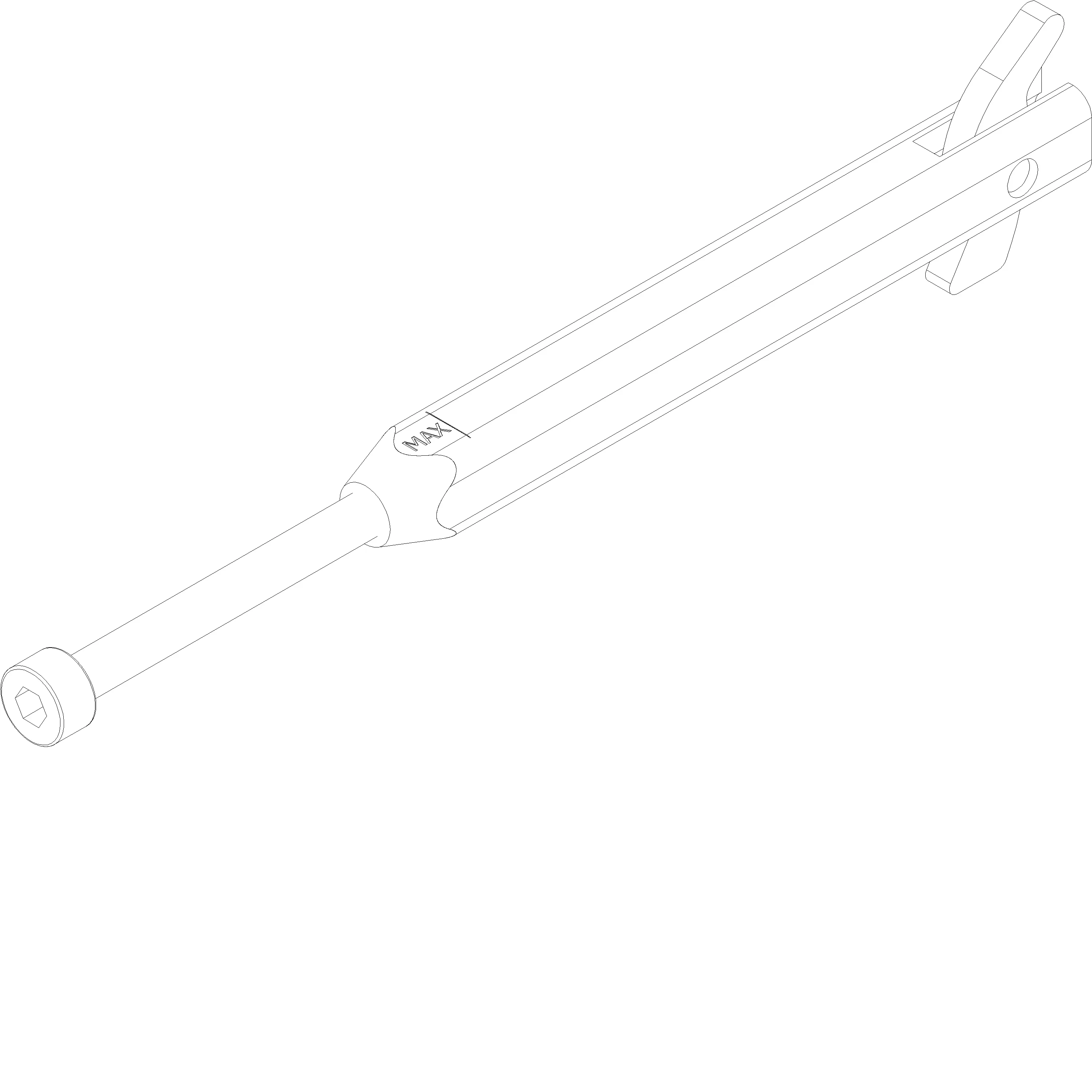 Зображення Половина чистого квадрата для ручки L=75 мм [161.7395]