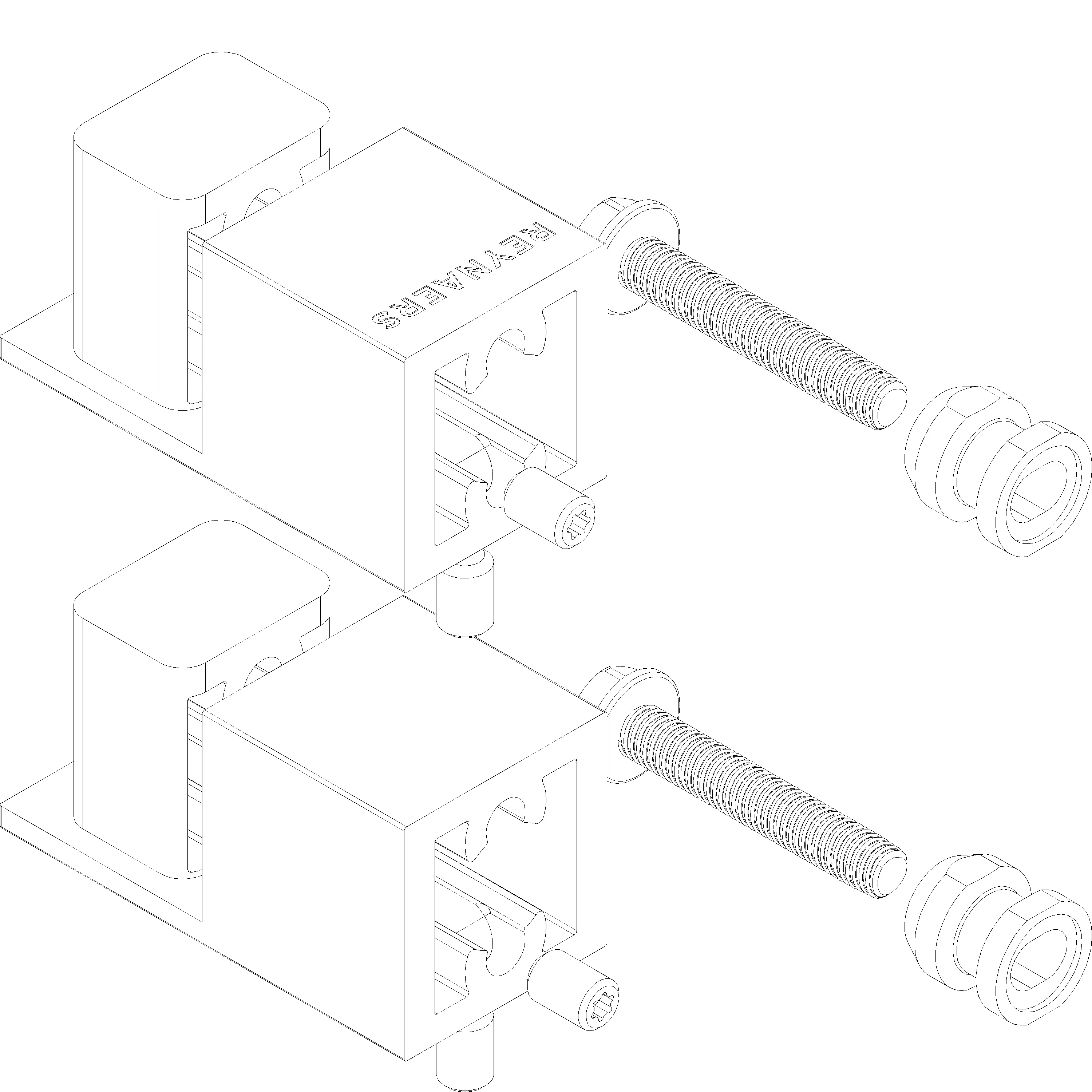 Зображення PULL HANDLE PLATE + FIXATION SET 1 [161.7503]