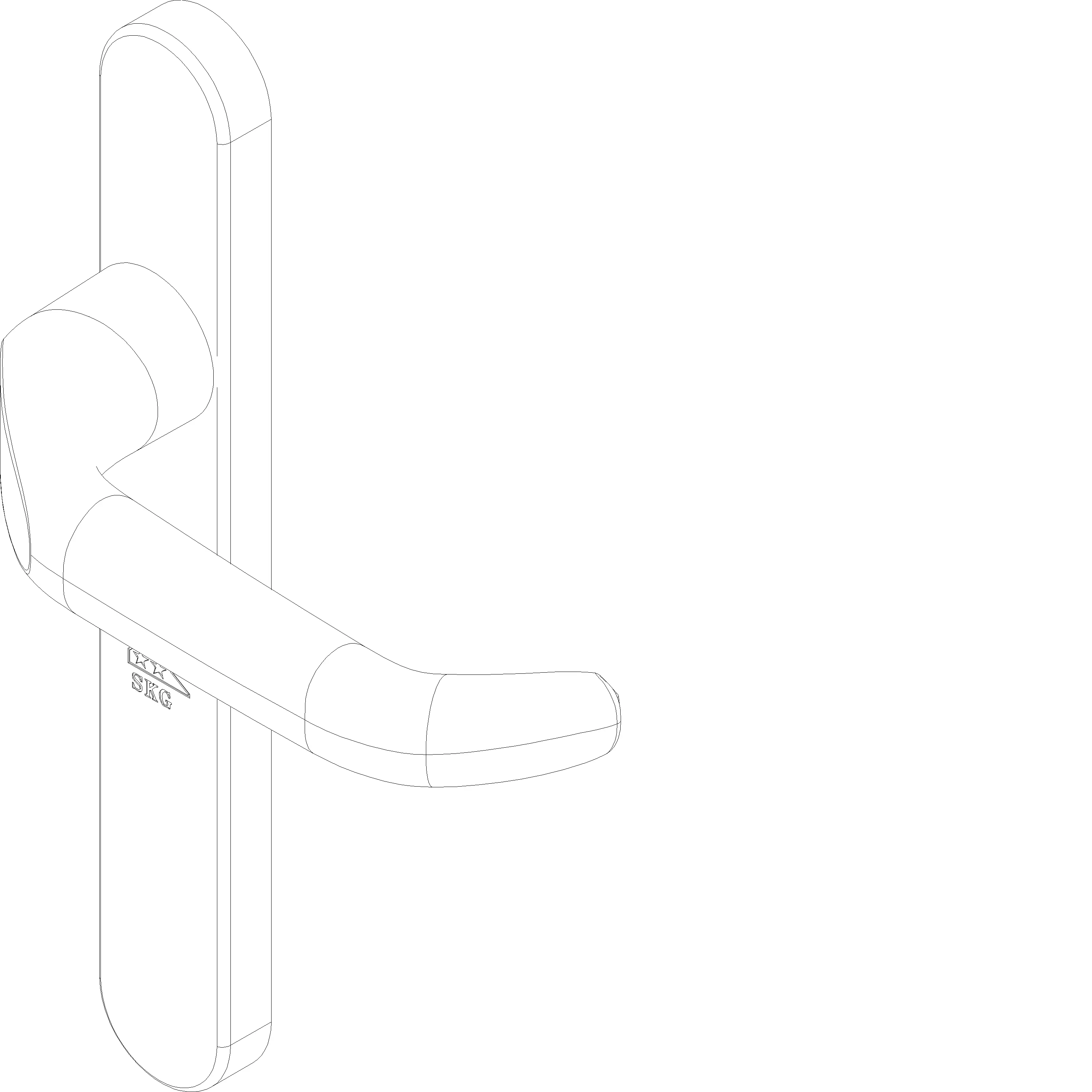 Зображення PANIC HANDLE WITHOUT CYLINDER OUTSIDE [161.8736]
