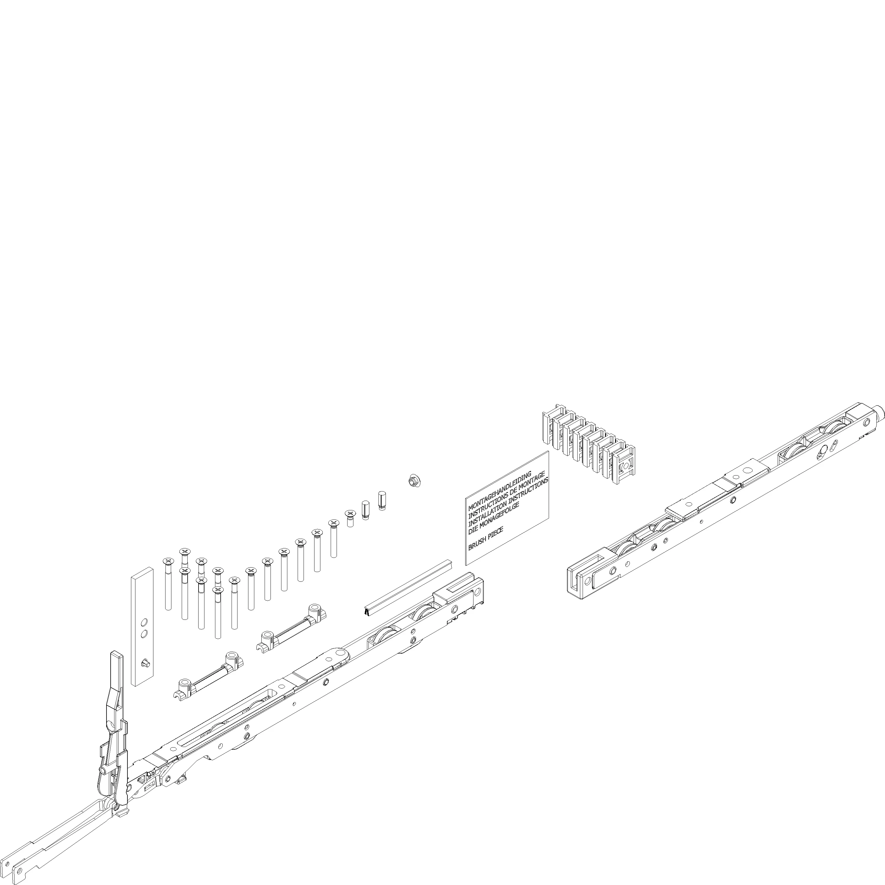 Зображення Базовий набір до під'йомно-розсувної (Регулюється) FG=MAX 400KG [162.7772]