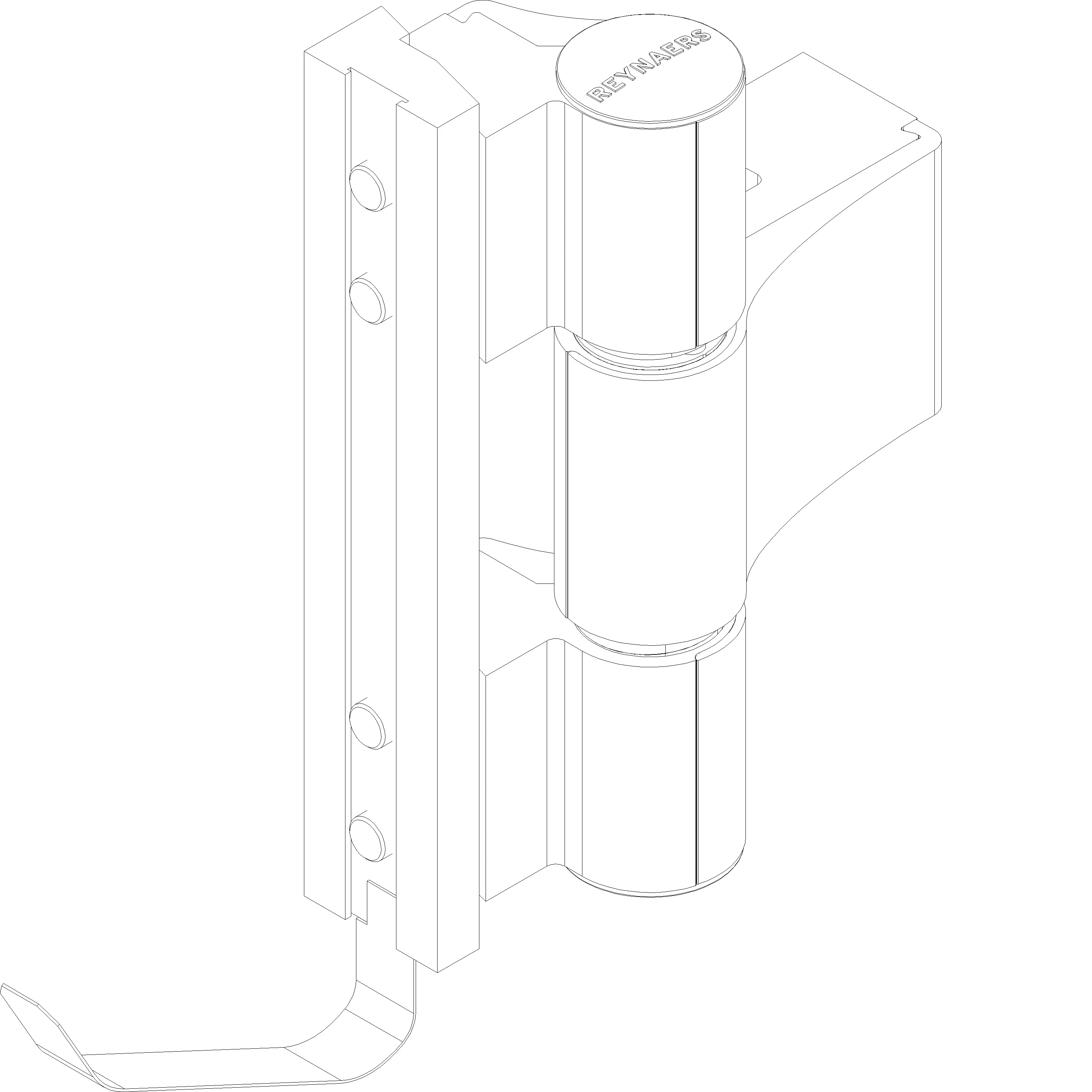 Зображення CORNER HINGE TB IV AT 3-PART 20.5/56 [165.6612]