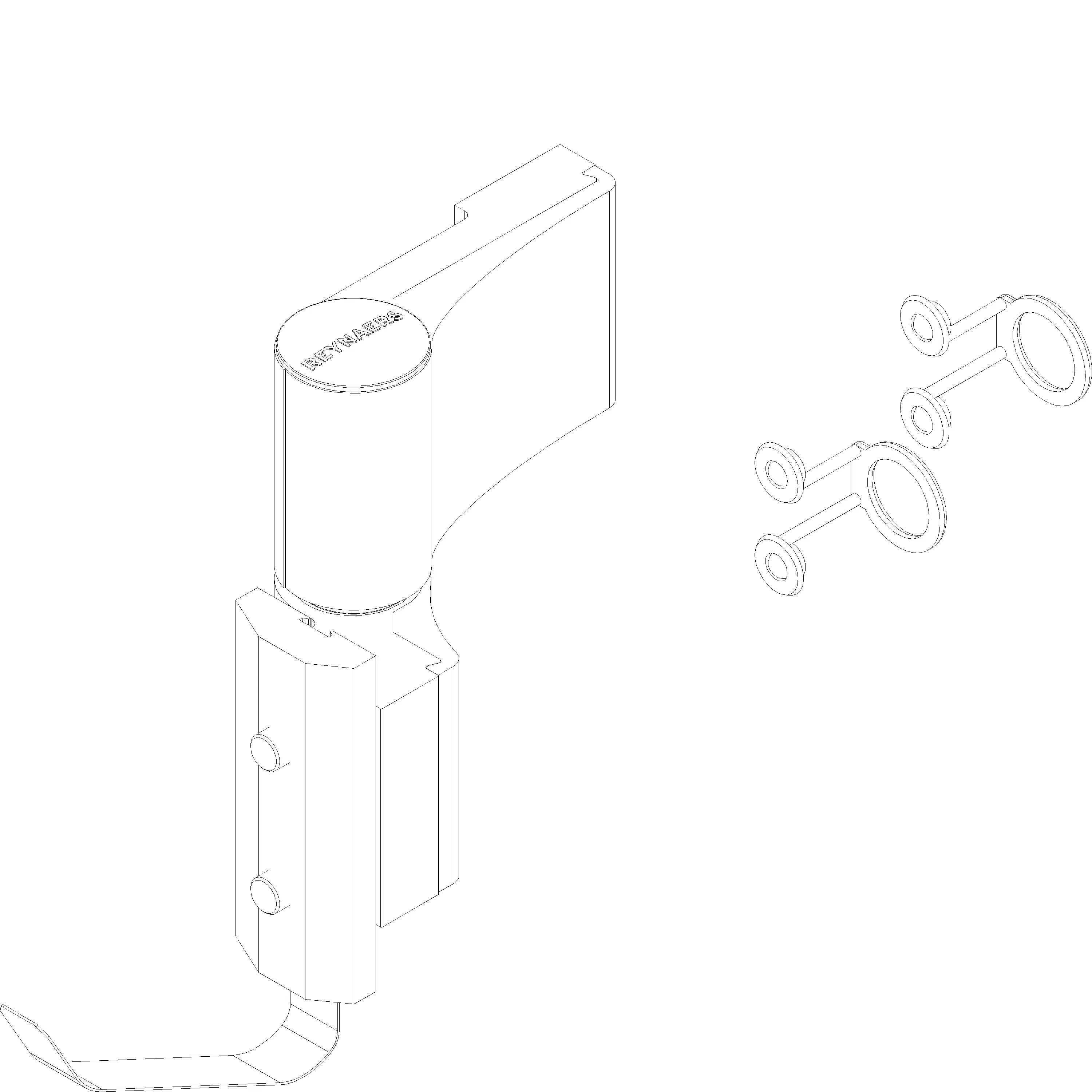 Зображення CORNER HINGE TB IV AT 2-PART 20.5/62.5 [165.6687]