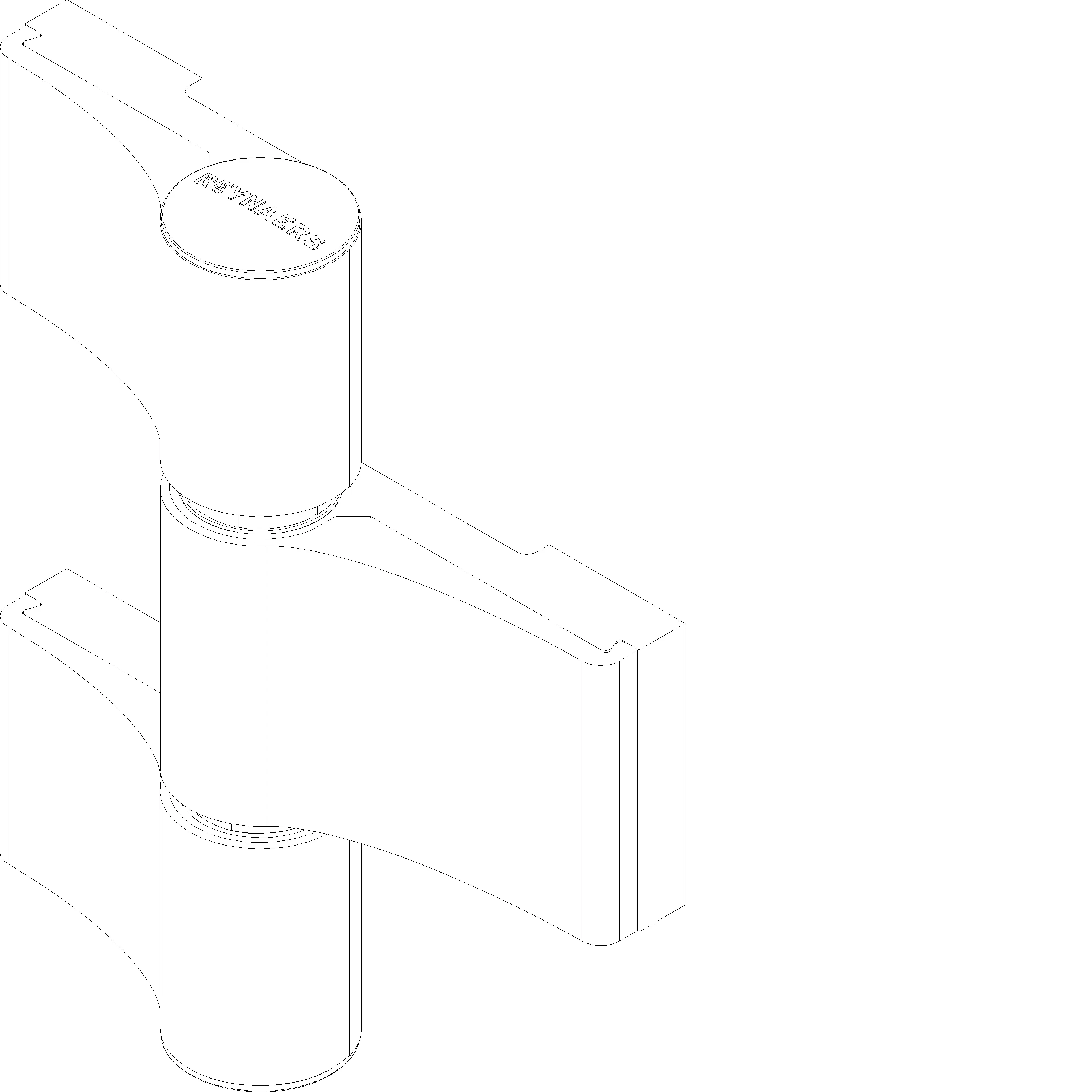 Зображення DOOR HINGE TB IV AT 3-PART 47/56 [165.6689]