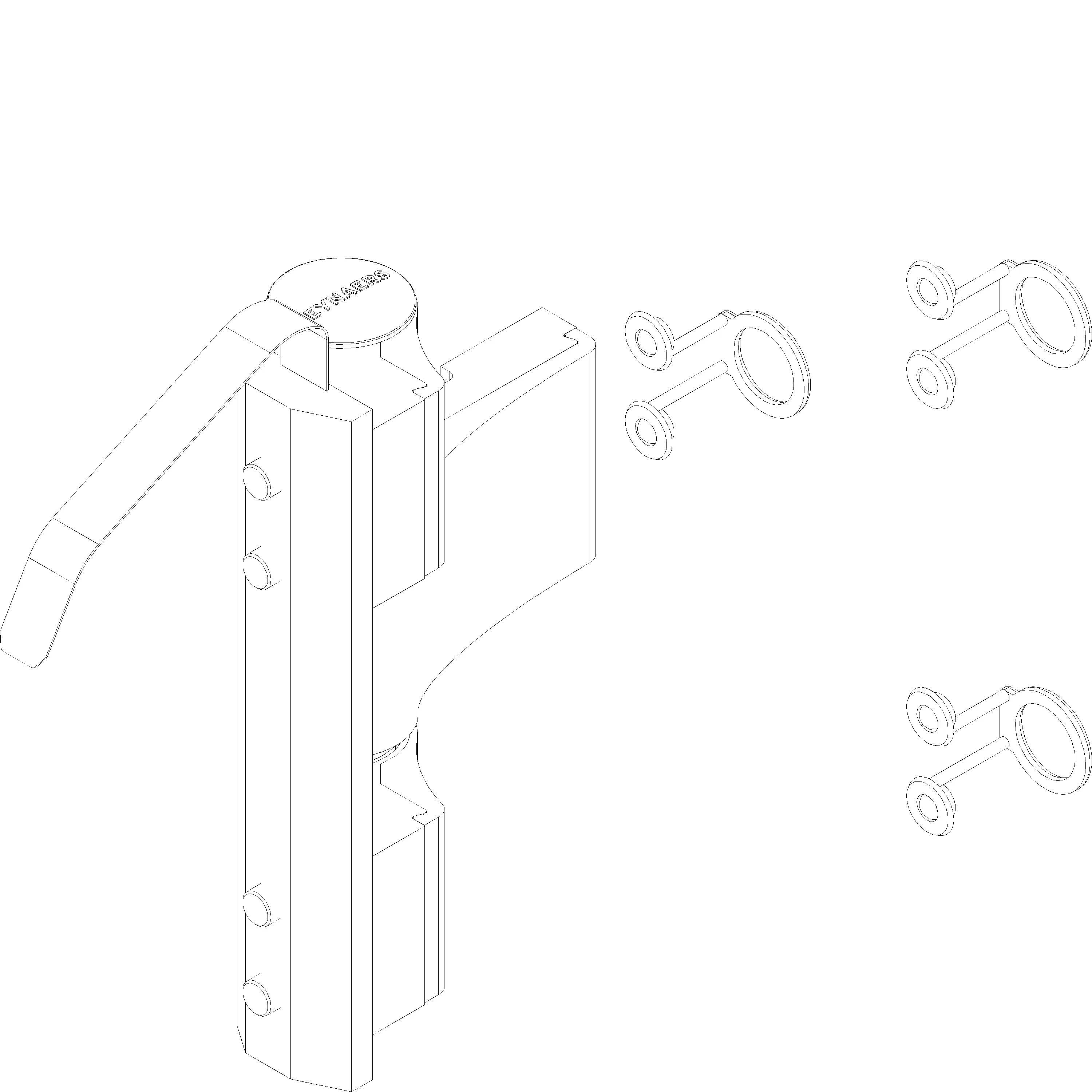 Зображення CORNER HINGE TB IV AT 3-PART 20.5/62.5 [165.6690]