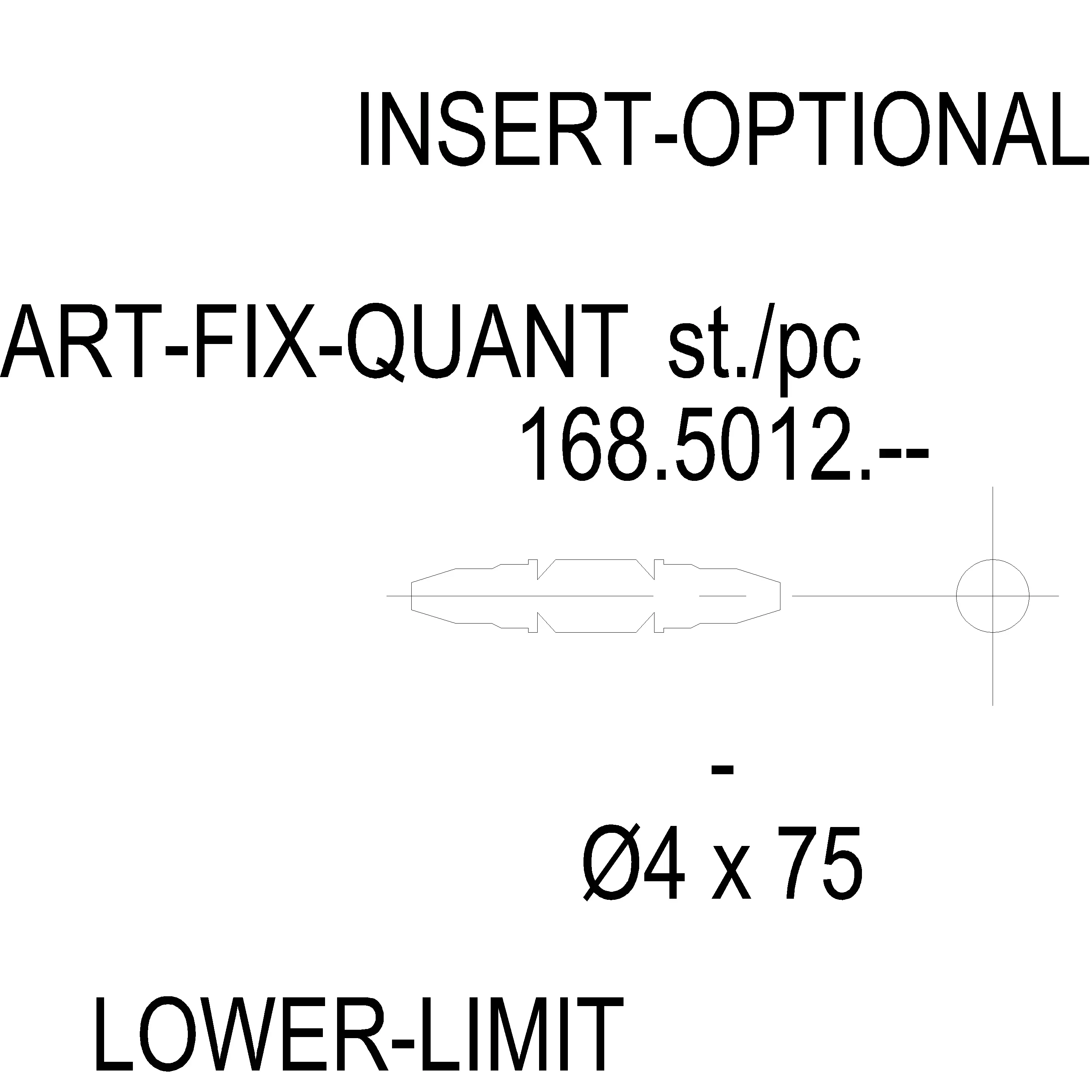 Зображення Штифт до кутового з'єднувача [168.5012]