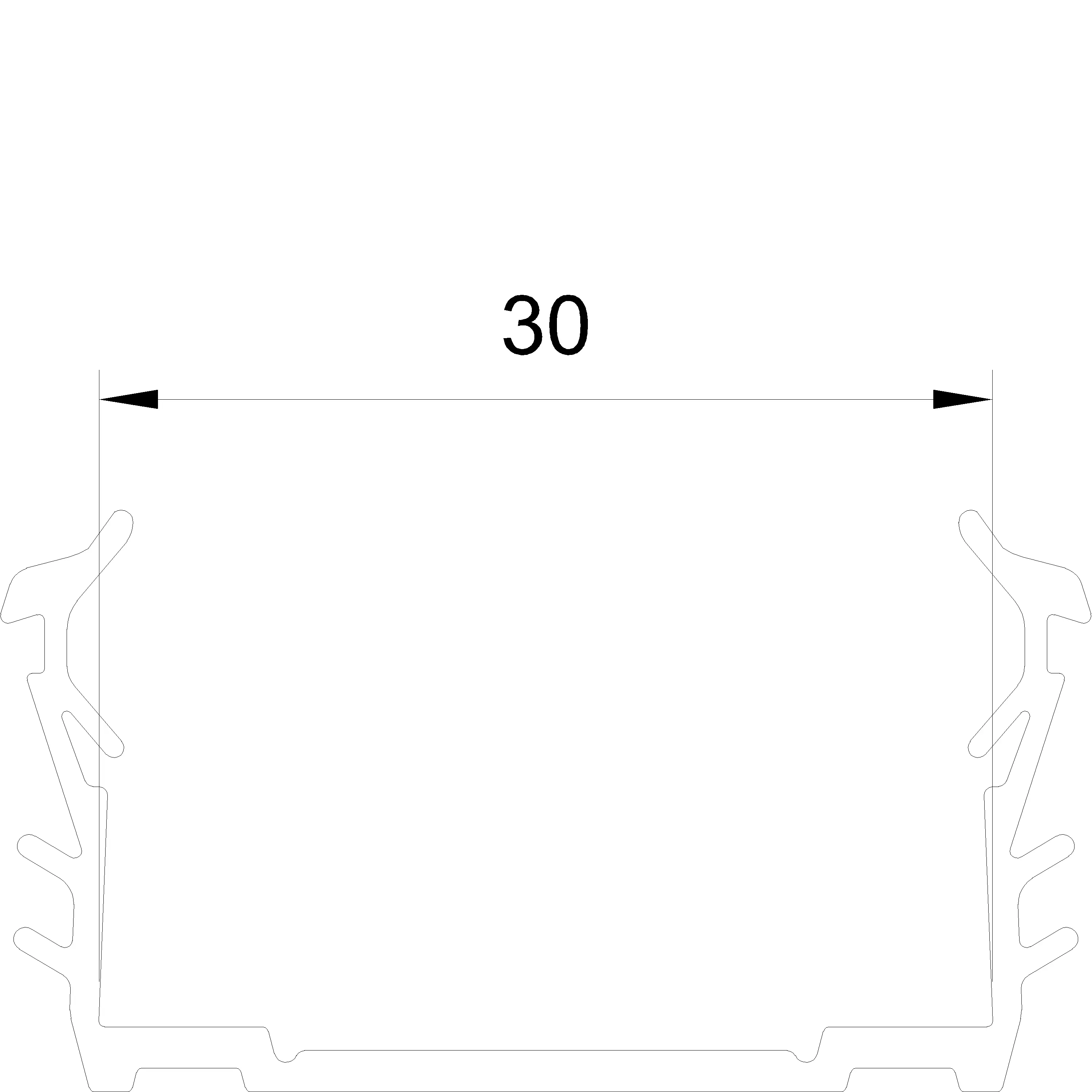 Зображення Ущільнювач скління 30 мм [029.5044]
