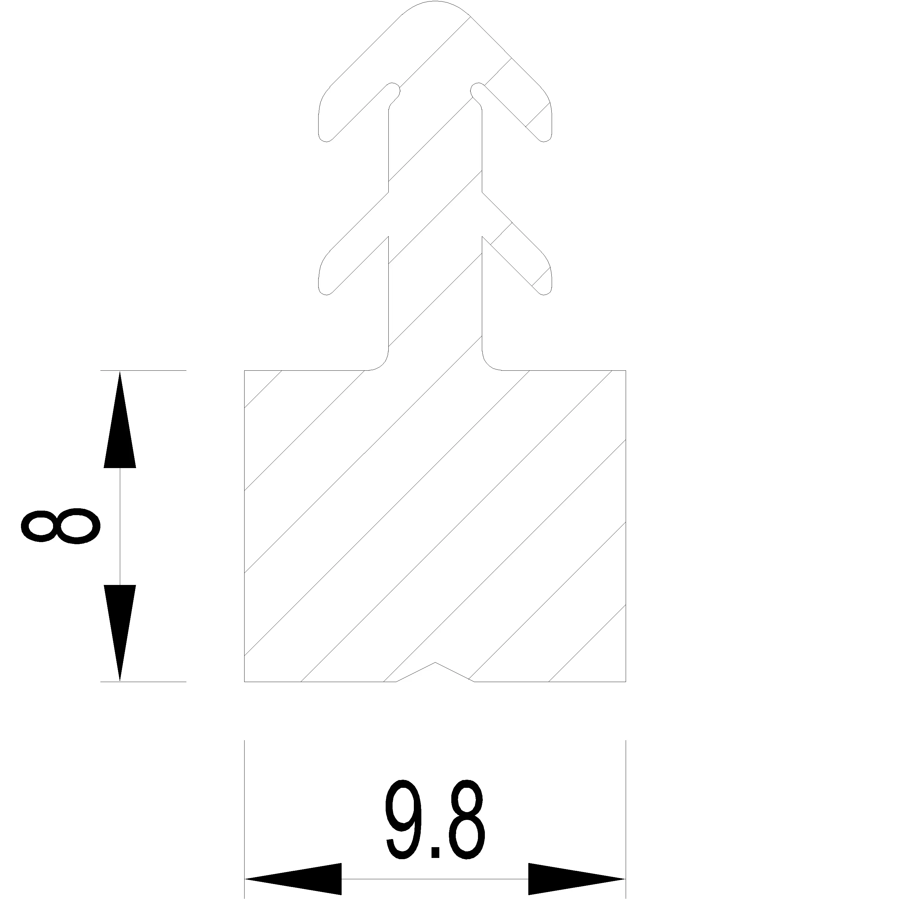 Зображення Розділюючий ущільнювач 8 мм [080.9273]