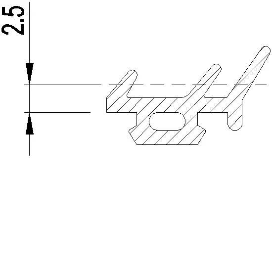 Зображення Ущільнювач для сухого скління [080.9351]