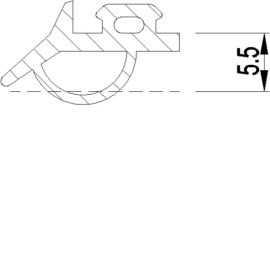 Зображення Ущільнення для з'єднувального профілю [080.9352]