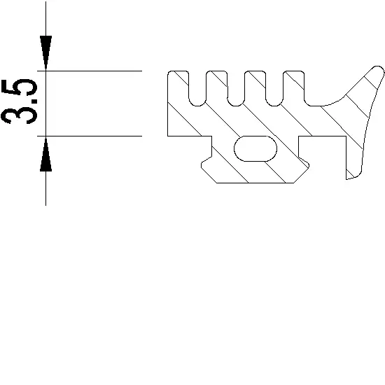 Зображення Ущільнювач скління [080.9358]