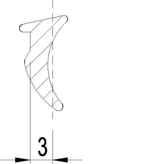 Зображення Ущільнювач скління 3 мм [080.9360]
