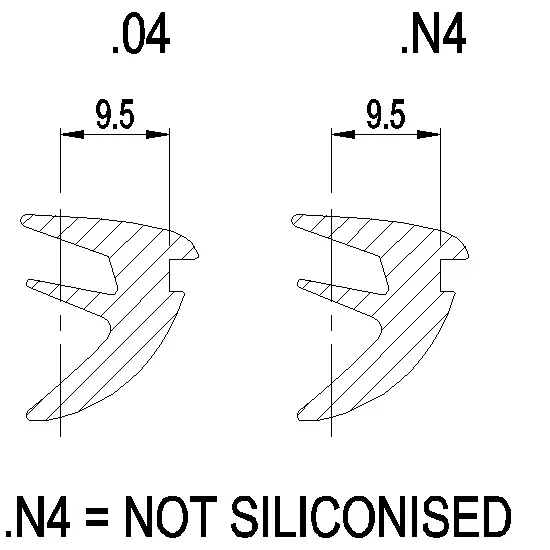 Зображення Ущільнювач для сухого скління 6.5-9.5 мм [080.9366.SY]