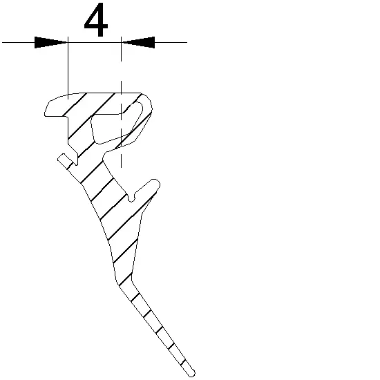 Зображення Ущільнювач скління 4 мм [080.9371]