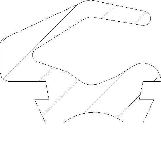 Зображення Ущільнення для з'єднувального профілю дверей [080.9443]