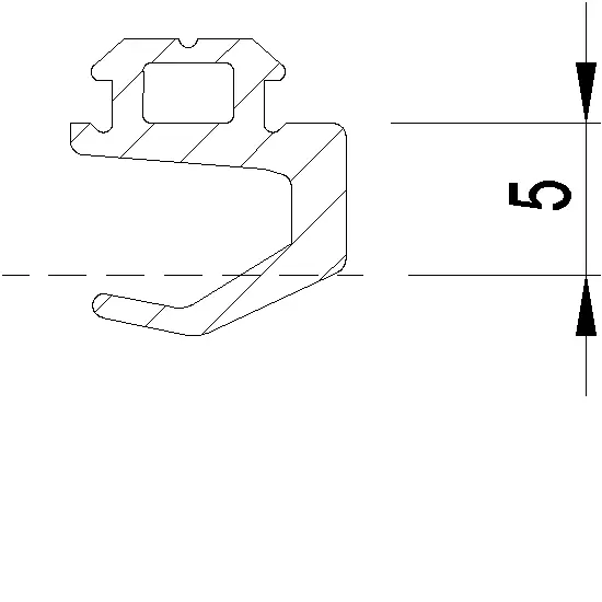 Зображення Ущільнення для з'єднувального профілю [080.9444]