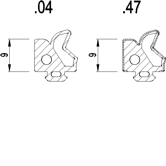 Зображення Ущільнювач скління кутовой планки регульований 9 мм [080.9514.SY]