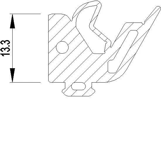 Зображення Ущільнювач скління 13.3 мм [080.9516]