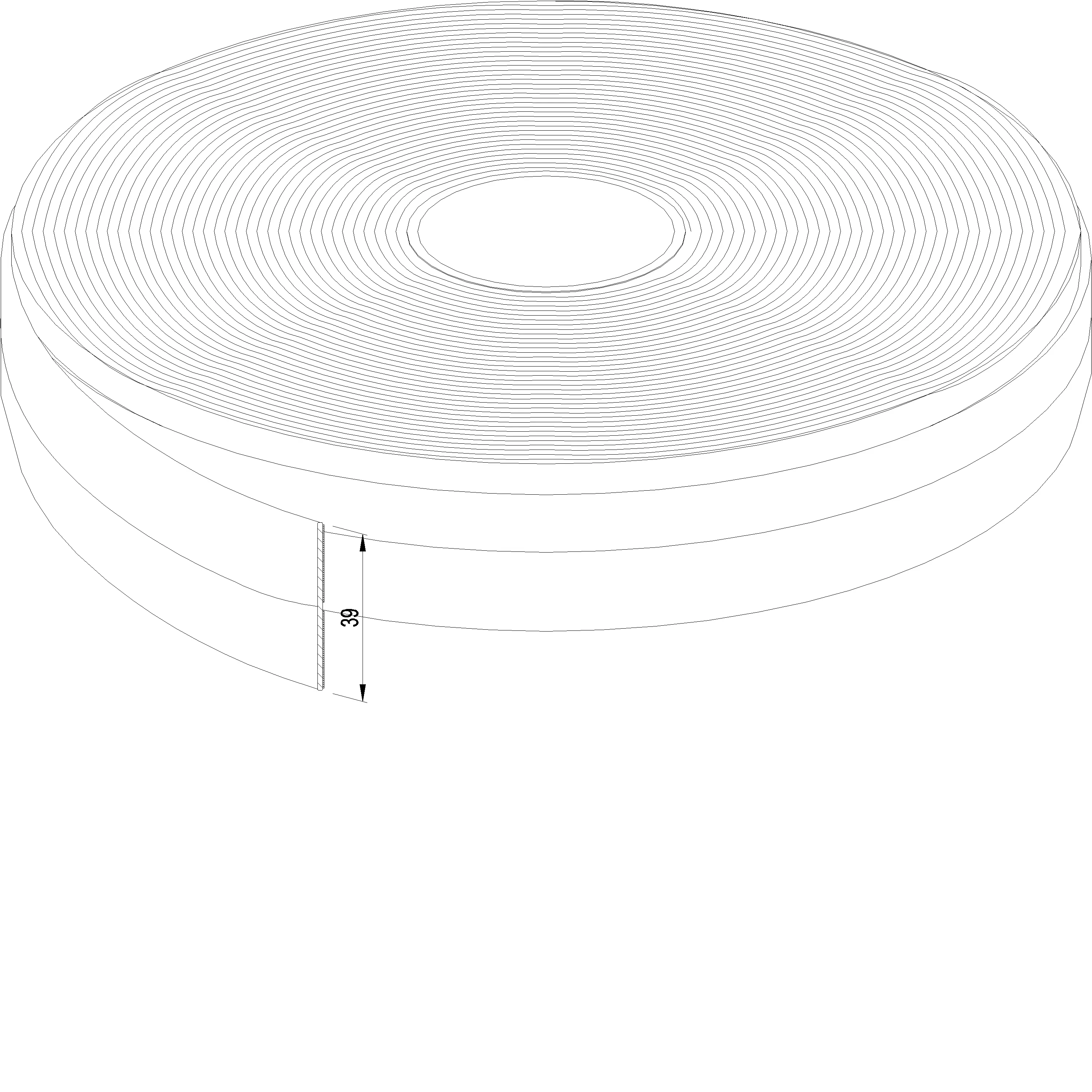 Зображення Самоклеючий ущільнювач 39 мм [080.9696]