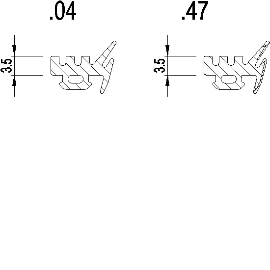 Зображення Ущільнювач скління 3.5 мм [080.9740.SY]