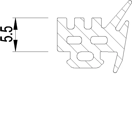 Зображення Ущільнювач скління 5.5 мм [080.9741]