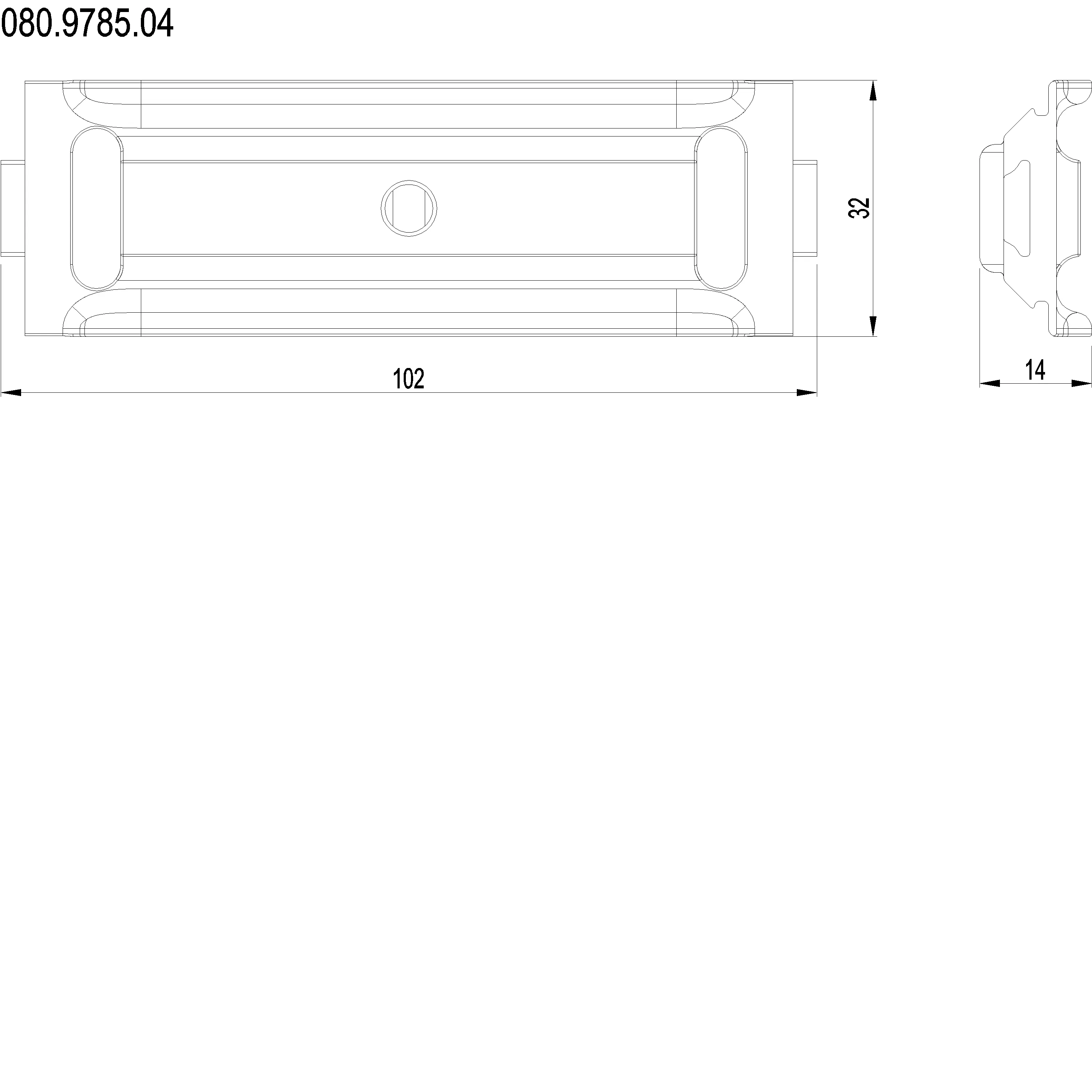 Зображення MEETING SECTION SEALING PIECE [080.9785]