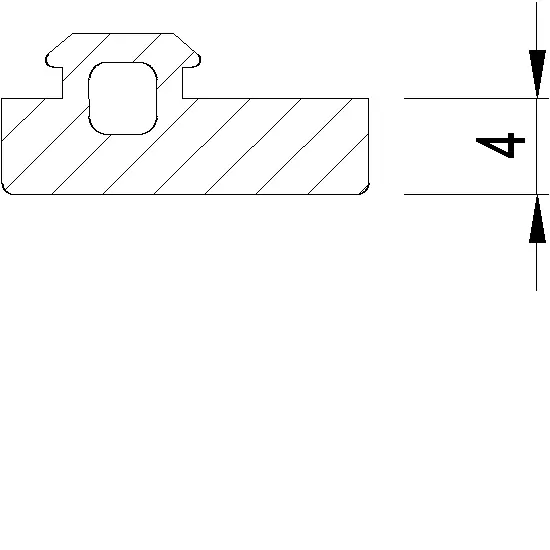 Зображення Ущільнення для з'єднувального профілю 4 мм [080.9808]