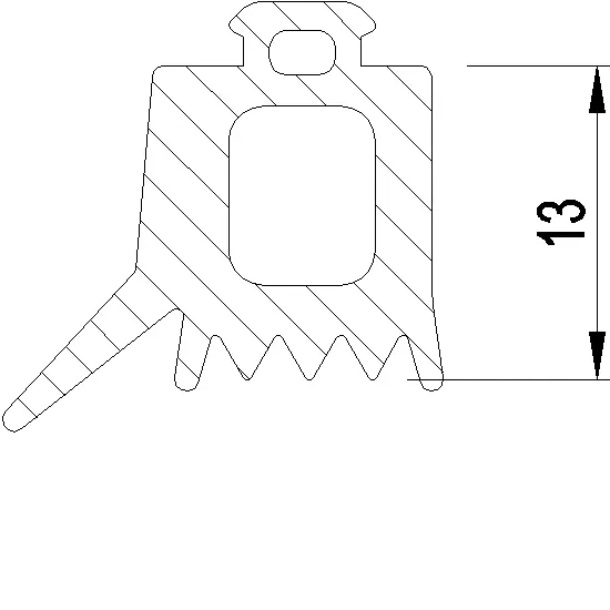 Зображення Ущільнювач скління 13 мм [080.9819]