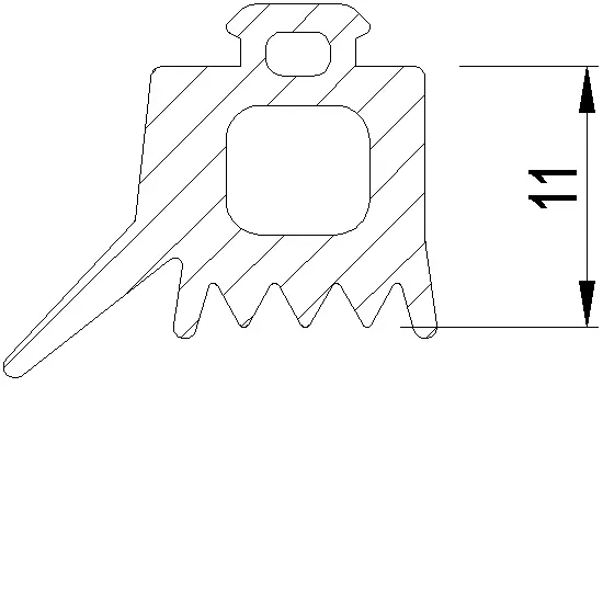 Зображення Ущільнювач скління 11 мм [080.9821]