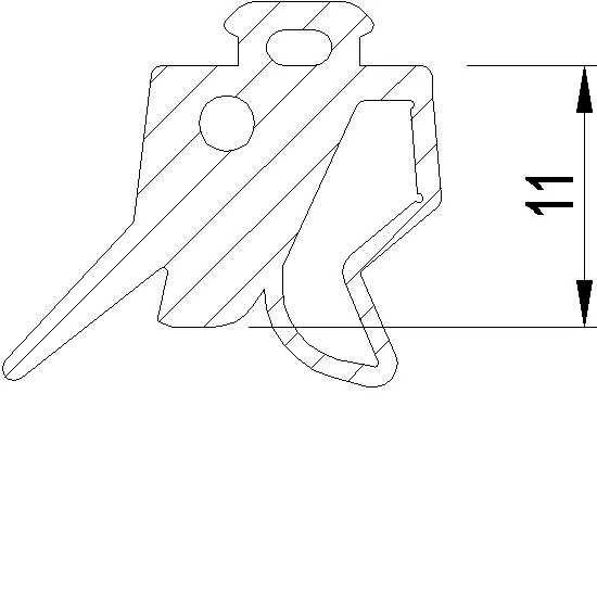 Зображення Ущільнювач скління 11 мм [080.9823]