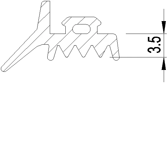 Зображення Ущільнювач скління 3.5 мм [080.9825]