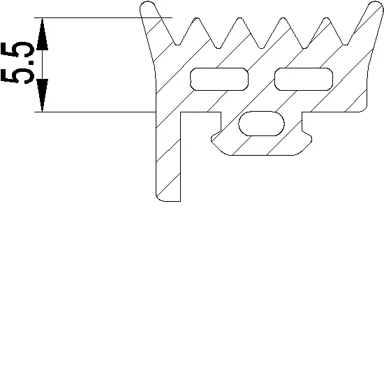 Зображення Ущільнювач скління 5.5 мм [080.9876]